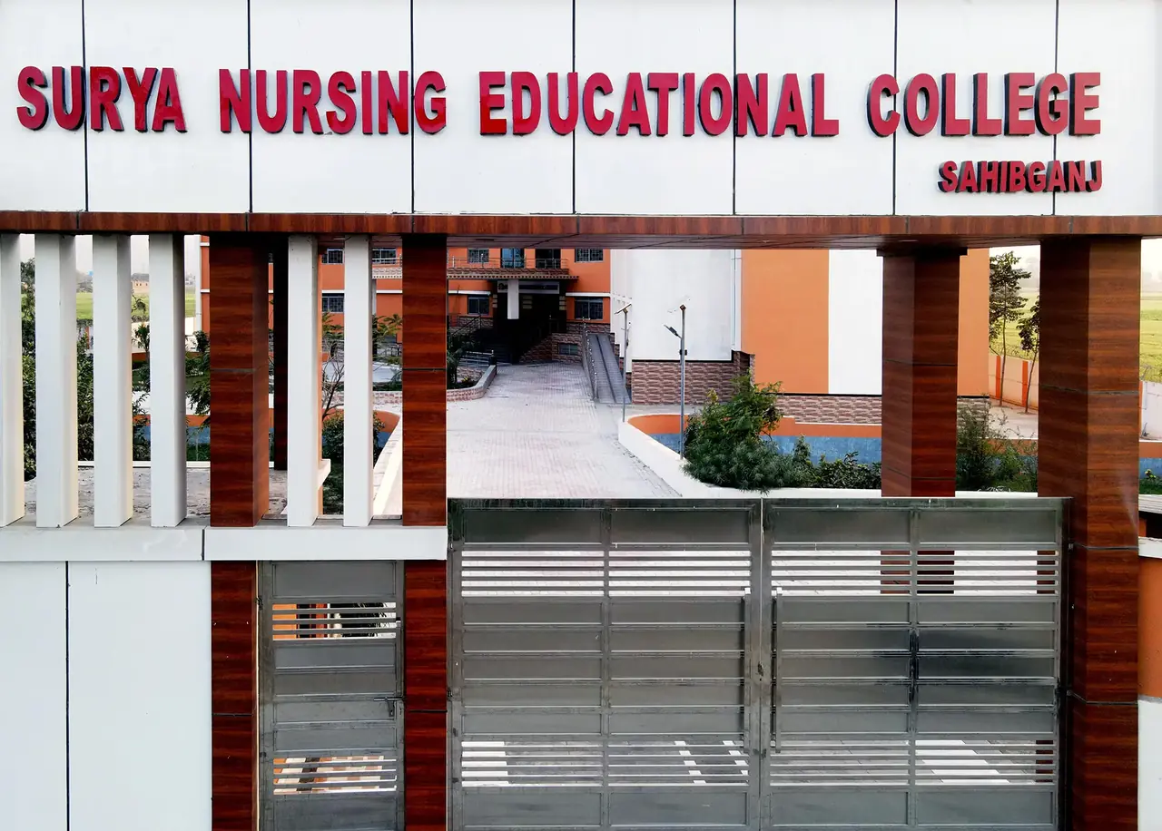 Exterior view of the Surya Nursing Educational College campus