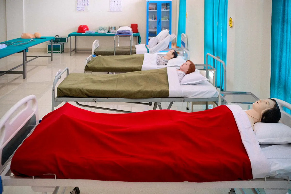 B.Sc Nursing students in clinical training
